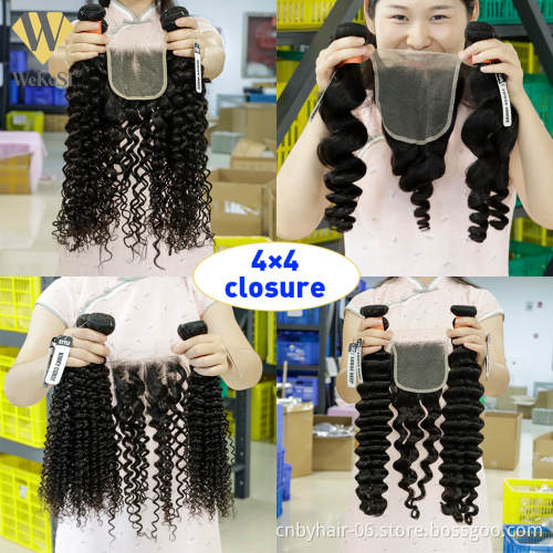 Whosale Double Drawn Vietnamese Raw Hair With Closures,Human Hair Bundles With Frontal Closure Set,Bundles And Closure Deals Set